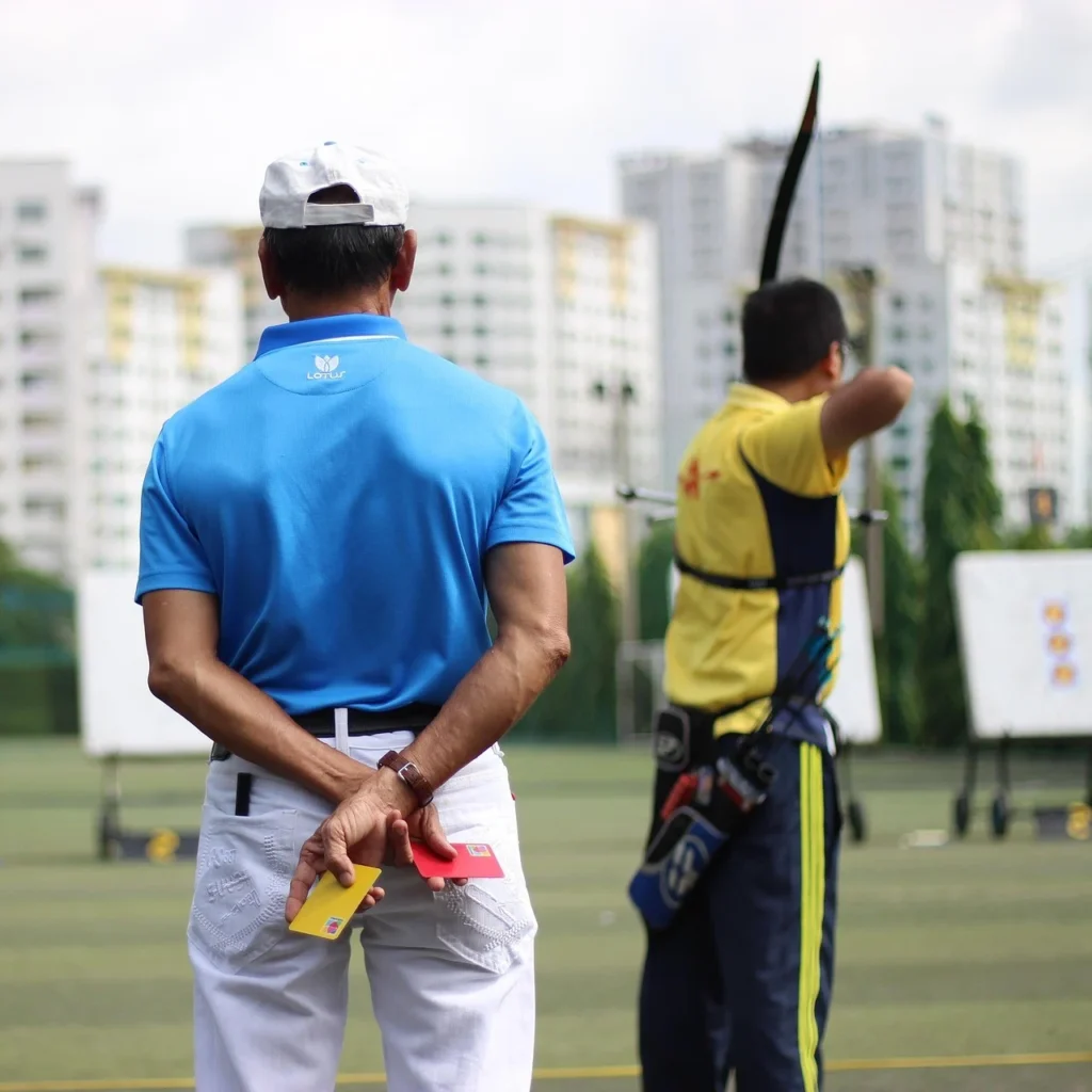 Tir à l'arc en extérieur